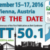RTT50.1: Celebrating the 50th anniversary of the first publication on Rett Syndrome by Andreas Rett RTT501_savethedate