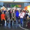 Rett Syndrome Europe meets in Copenhagen Gruppenfoto in der Schule b