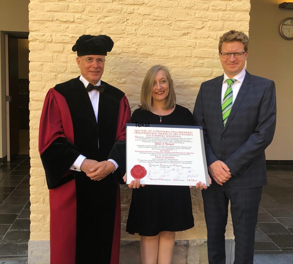 Congratulations to dr Gillian Townend with her PHD